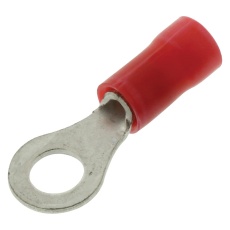 【34148】TERMINAL  RING  #8 STUD  CRIMP  RED  22-16AWG