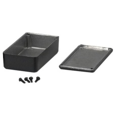 【1590SBK】BOX  DIECAST  BLACK  110X81X44MM