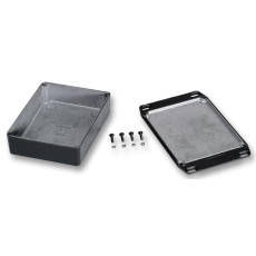 【1590BFLBK】BOX  DIECAST  111X59X31MM