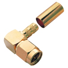 【901-9881-RFX】RF/COAXIAL SMA PLUG R/A 50 OHM CRIMP/SLDR