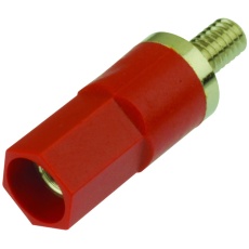 【5700-2.】BANANA JACK ADAPTER  25A  SCREW  RED