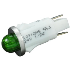 【1091QM5-24V】PANEL MOUNT INDICATOR  LED  12.7MM  GREEN  24V