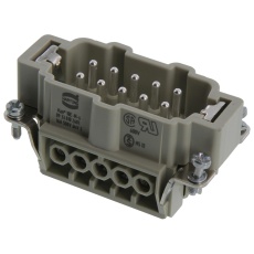 【09330102601】RECTANGULAR HAN INSERT  PLUG 10WAY SCREW