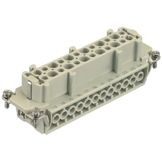 【09330242701】RECTANGULAR HAN INSERT  RECEPTACLE  24WAY  SCREW