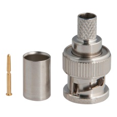 【2065-10-9】RF/COAXIAL  BNC PLUG  STRAIGHT  75 OHM  CRIMP