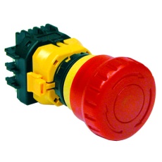 【XW1E-BV402M-R】SWITCH EMERGENCY STOP 2NC 250VAC