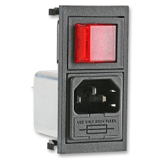 【BZV01/A0620/11】FILTER  INLET  IEC  6A  DPST