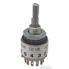 【56SD30-01-1-AJN】SWITCH  1POLE  12 POS  0.2A  115V  PANEL