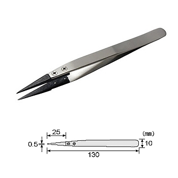 【PTZ-41】ESDピンセット 標準先細タイプ
