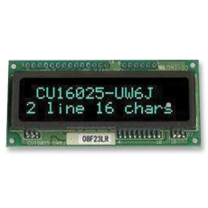 【CU16025-UW6J】VFD MODULE  2X16  5MM