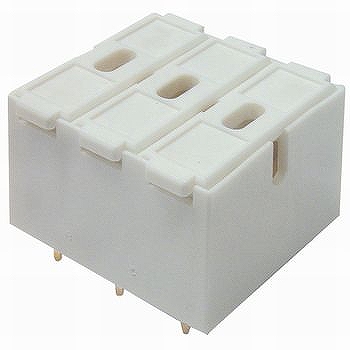 【F-300-3P-W】ヒューズホルダー 感電防止型 250V-5A 3極 適合サイズ：φ5.2×20mm
