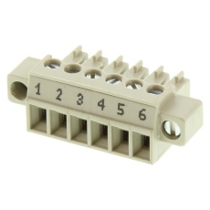 【25.621.0653.0】TERM BLOCK  PLUGGABLE  6POS  30-16AWG  3