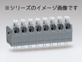 【ML-1400-S1-8P】プリント基板用スクリューレス端子台 5mmピッチ 10A 300V 8極 ライトアングル