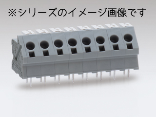 【ML-1600-12P】プリント基板用スクリューレス端子台 5mmピッチ 7A 300V 12極 ライトアングル