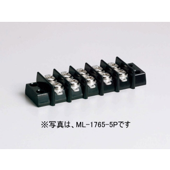 【ML-1765-11P】中継用ねじ式端子台 M3.5なべ小ねじ 11mmピッチ 2列 15A 250V 11極 はんだ付けラグ付き
