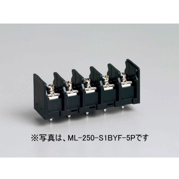 【ML-250-S1BYF-7P】基板用ねじ式端子台 M3フリーねじ 7.62mmピッチ 10A 250V 7極