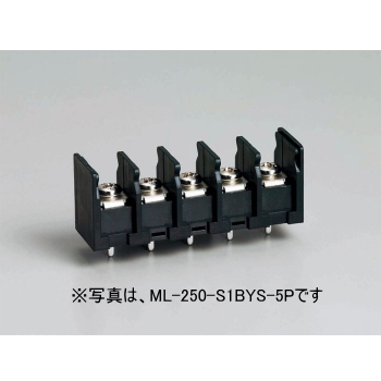 【ML-250-S1BYS-7P】基板用ねじ式端子台 M3セムスねじ 7.62mmピッチ 10A 250V 7極