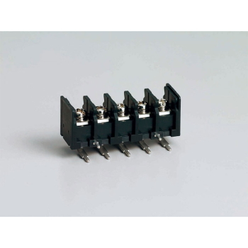 【ML-250-S2GYS-5P】基板用ねじ式端子台 M3セムスねじ 7.62mmピッチ 10A 250V 5極 ライトアングル サポート端子付き