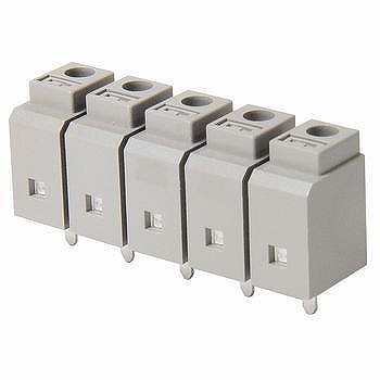 【ML-400-NV-5P】プリント基板用スクリューレス端子台 7.62mmピッチ 7A 250V 5極