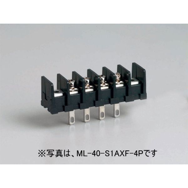 【ML-40-S1AXF-9P】貫通型ねじ式端子台 M3フリーねじ 7.62mmピッチ 10A 250V 9極 裏側はんだ付け兼用110タブ端子(t0.8)