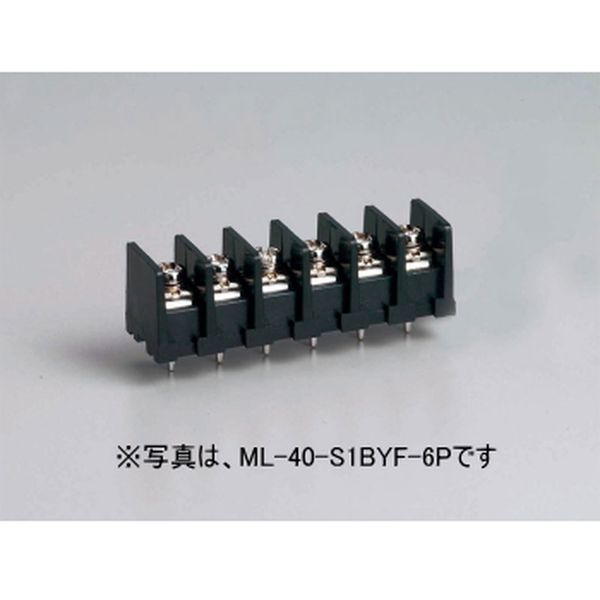 【ML-40-S1BYF-11P】基板用ねじ式端子台 M3フリーねじ 7.62mmピッチ 10A 250V 11極