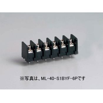 【ML-40-S1BYF-22P】基板用ねじ式端子台 M3フリーねじ 7.62mmピッチ 10A 250V 22極