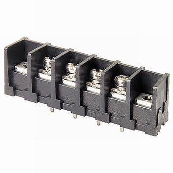 【ML-41-S1BXF-4P】基板用ねじ式端子台 M3フリーねじ 7.62mmピッチ 10A 250V 4極 ねじ止め 背面絶縁壁