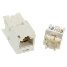 【CJ688TGIW】CAT6 RJ45 MODULAR JACK  8 POSITION  1 PO