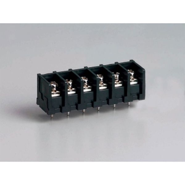 【ML-41-S1BYF-6P】基板用ねじ式端子台 M3フリーねじ 7.62mmピッチ 10A 250V 6極 背面絶縁壁