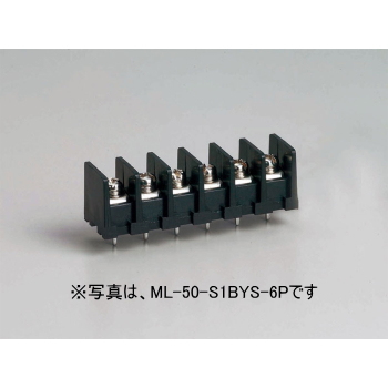 【ML-50-S1BYS-4P】基板用ねじ式端子台 M4セムスねじ 10.16mmピッチ 15A 250V 4極