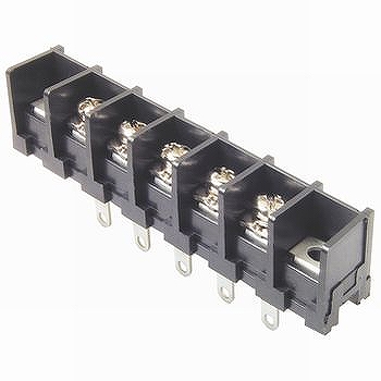 【ML-51-S1AXF-5P】貫通型ねじ式端子台 M4フリーねじ 10.16mmピッチ 15A 250V 5極 裏側はんだ付け端子
