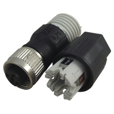 【SACC-M12FS-4QO-0 75-M】RECEPTACLE M12 PLUSCON A CODE 4 WAY