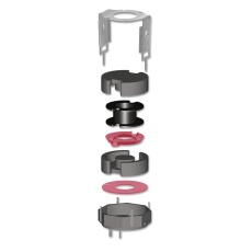 【B65652B0000T001】COIL FORMER  P 18  1 SECTION