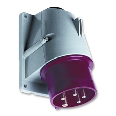 【416BS6】CONN  MAINS SOCKET  16A  415V  RED