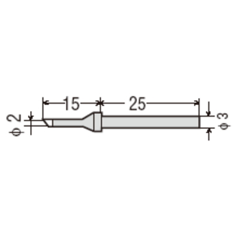 【CS-20/30RT-2C】CS-21/31用替こて先(2C型)