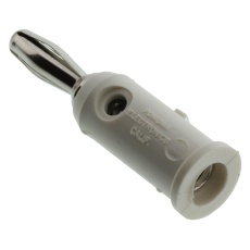 【1325-9】BANANA PLUG 15A SOLDERLESS WHITE