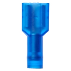 【72F-250-32-NBL】FEMALE DISCONNECT 6.35MM 16-14AWG BLU