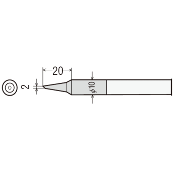 【PX-40RT-2C】替こて先 2C型 PX-401用