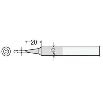 【PX-40RT-3C】替こて先 3C型 PX-401用