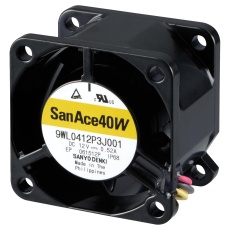 【9WL0424P3J001】AXIAL FAN  40MM  24VDC  22.2CFM  51DBA