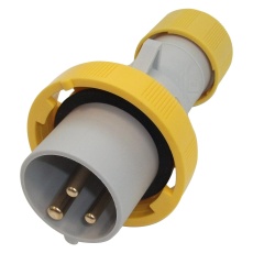 【PEW1643SV】INDUSTRIAL PLUG  2P  16A  110V  YEL