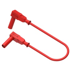 【76-022】R/A 4MM BANANA PLUG-PLUG  RED  1M