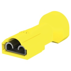 【4-520447-2】FEMALE DISCONNECT  6.35MM  12-10AWG  YEL