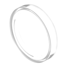 【704.602.7】ROUND LENS  COLOURLESS  PLASTIC