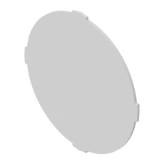 【704.609.9】MARKING PLATE  ROUND/FLUSH  PLASTIC  WHT