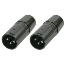 【555-11916】XLR DMX TERMINATOR  PLUG  3POS  2PK
