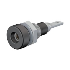 【23.0060-21】BANANA JACK  2MM  10A  QC  BLACK