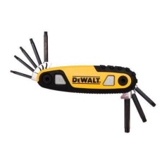 【DWHT70264】Eight Piece Torx Folding Locking Hex Key