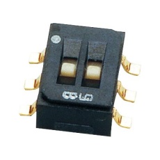 【CAS-D20TB】SLIDE SWITCH  DPDT  0.1A  6VDC  SMD