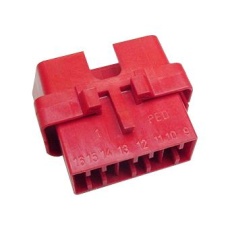 【12110252】HOUSING  PLUG  16POS  14A  PBT  RED